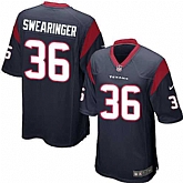 Nike Men & Women & Youth Texans #36 Swearinger Navy Team Color Game Jersey,baseball caps,new era cap wholesale,wholesale hats